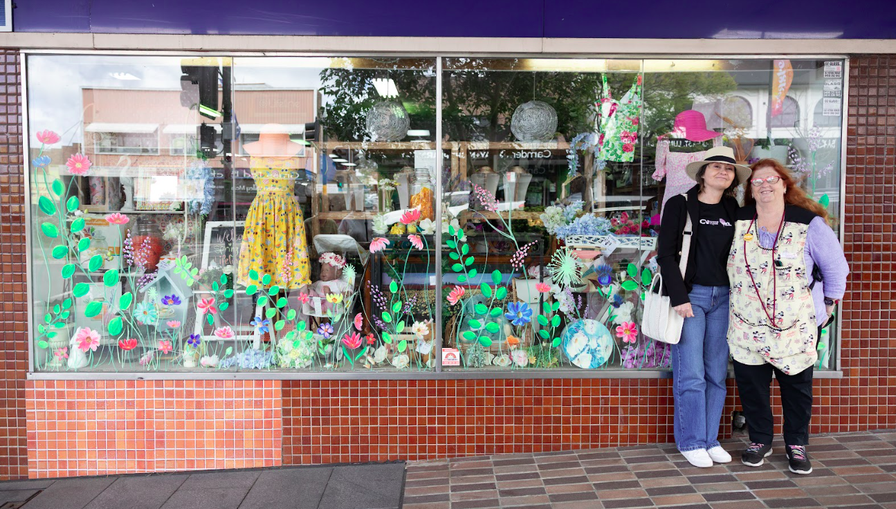 2025 Spring into Camden Village window painting project