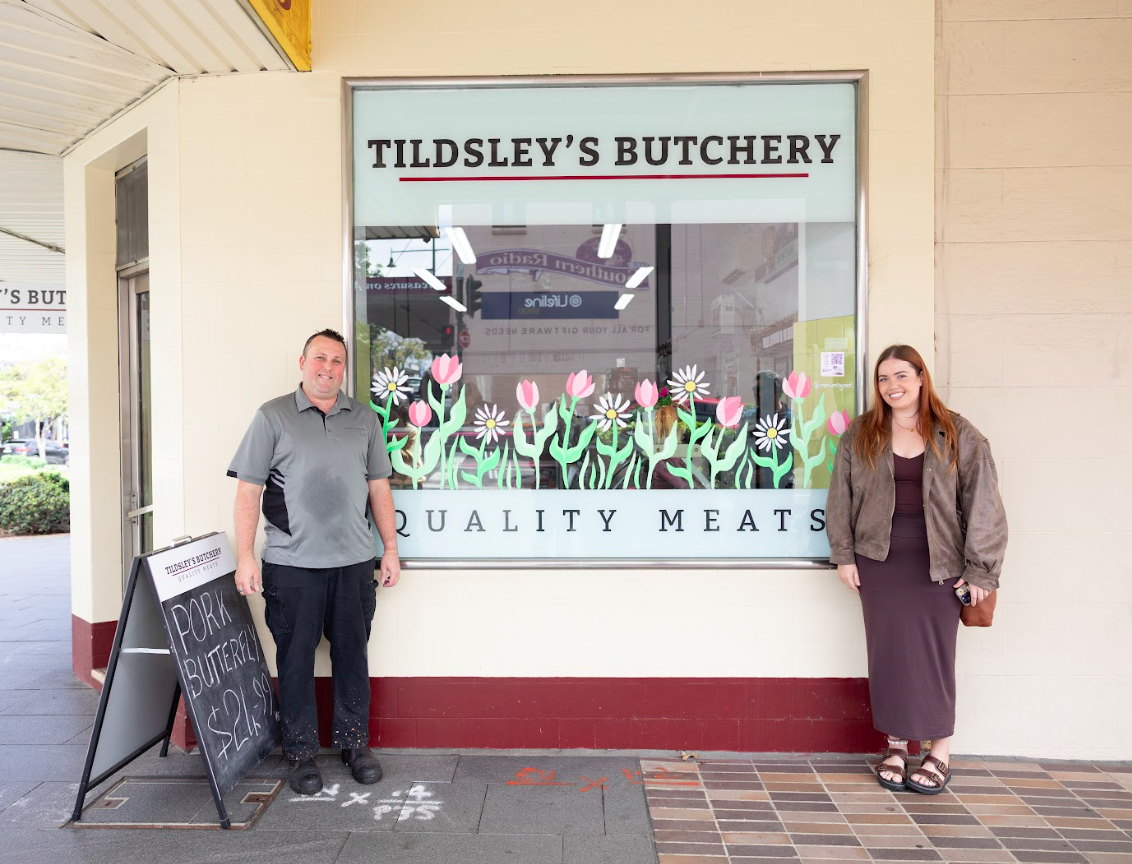 2025 Spring into Camden Village window painting project