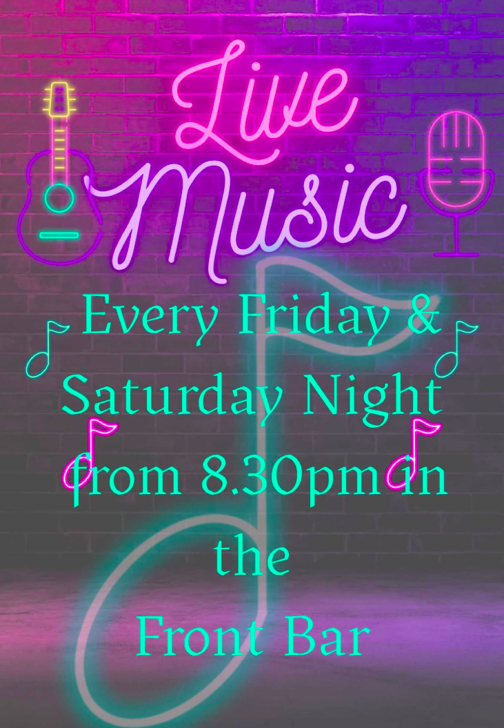 Live Music Every Friday & Saturday Night