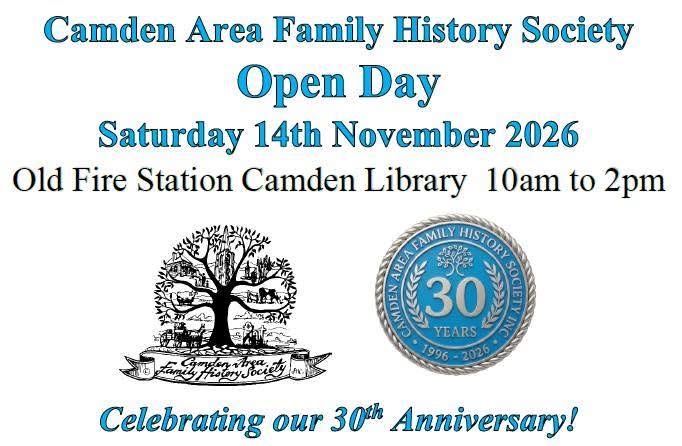 30 Year Anniversary Camden Area Family History