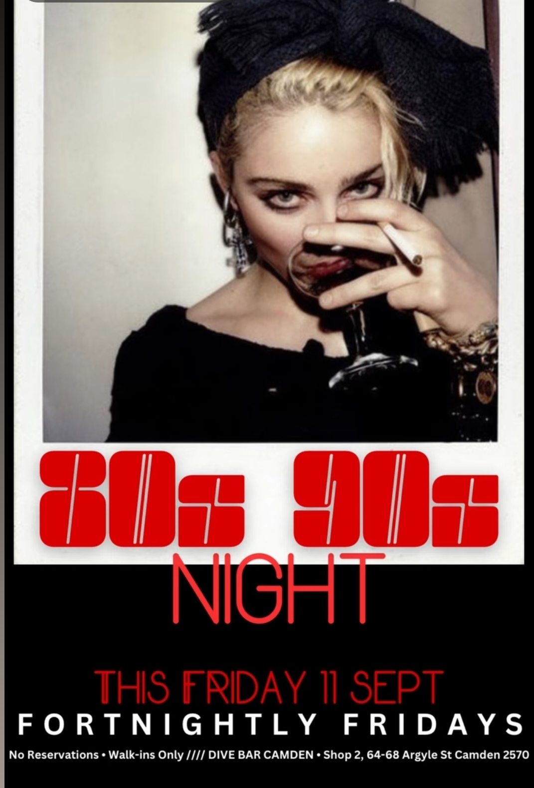 80s and 90s night